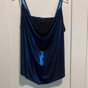 Torrid liquid Shine Cowl Cami  Blue Camisole Top
